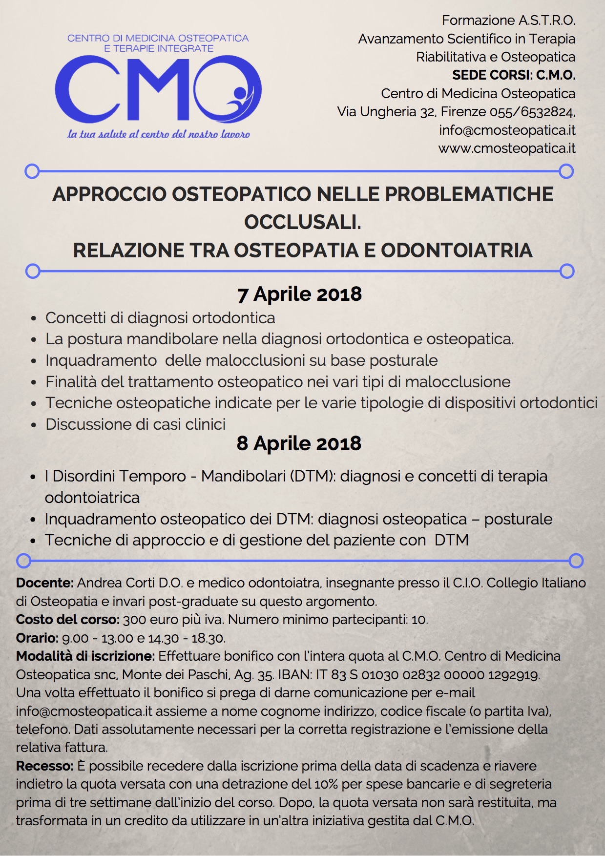 osteopatia odontoiatrica