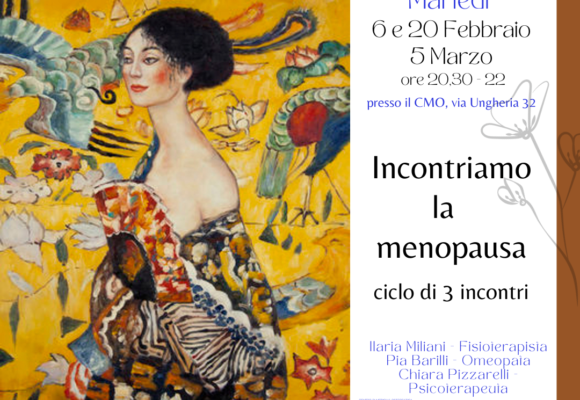 Incontriamo la Menopausa – nuovo ciclo a Febbraio 2024