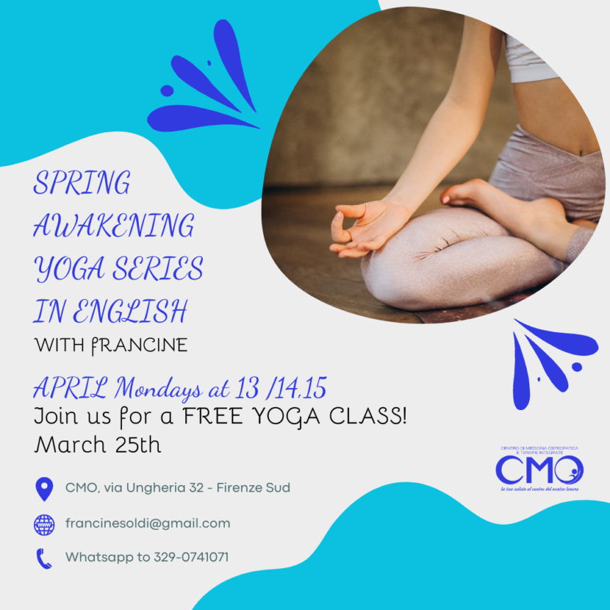YOGA INGLESE (2) Spring Awakening Yoga in English – FREE lesson March 25th