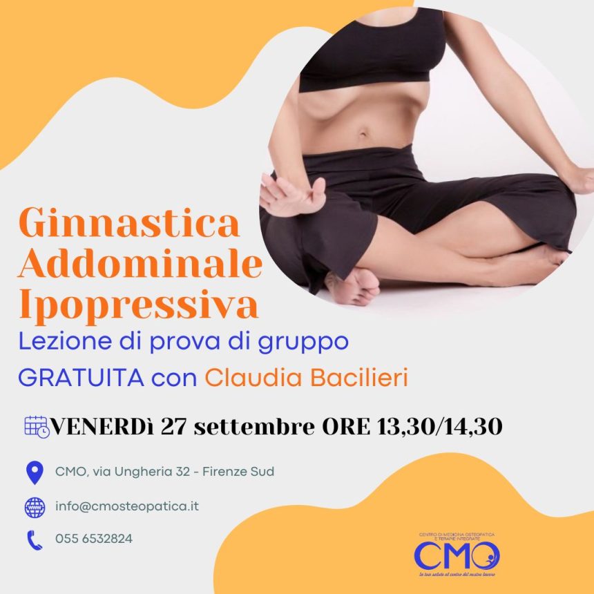 Corso di Ginnastica Addominale Ipopressiva: vieni a provare!