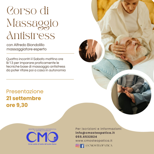 massaggio antistress Corso di Massaggio Antistress 2024